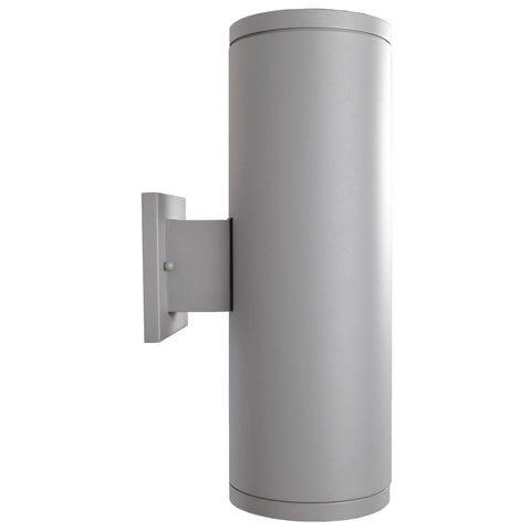 Sandpiper (l) Outdoor Round Cylinder Wall Fixture - Satin Finish Wall Access Lighting 