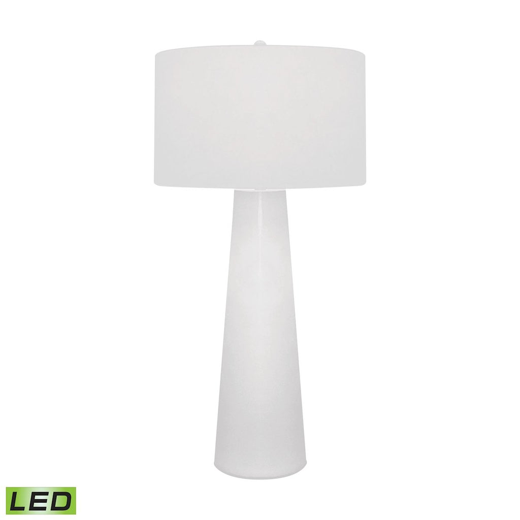 White Obelisk LED Table Lamp With Night Light Lamps Dimond Lighting 