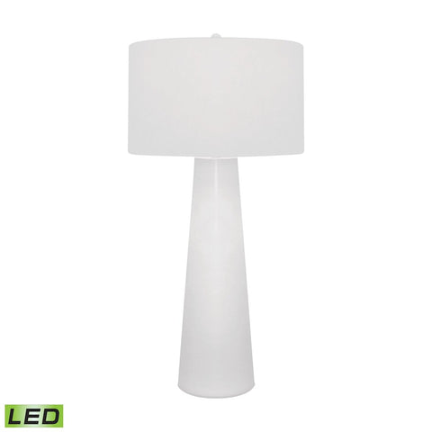 White Obelisk LED Table Lamp With Night Light Lamps Dimond Lighting 