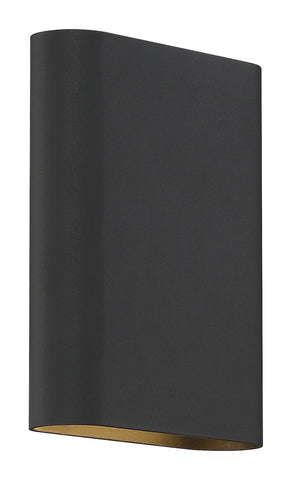 Lux 120-277v Dimmable Bi-Directional LED Wall Sconce - Black (BL)