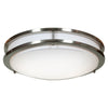 Solero Dimmable LED Flush Mount - Brushed Steel Ceiling Access Lighting 