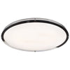 Solero Oval Oval Flush Mount - Chrome Ceiling Access Lighting 