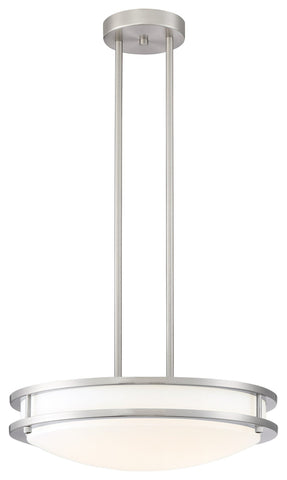 Solero Dimmable LED Semi-Flush or Pendant - Brushed Steel (BS) Ceiling Access Lighting 