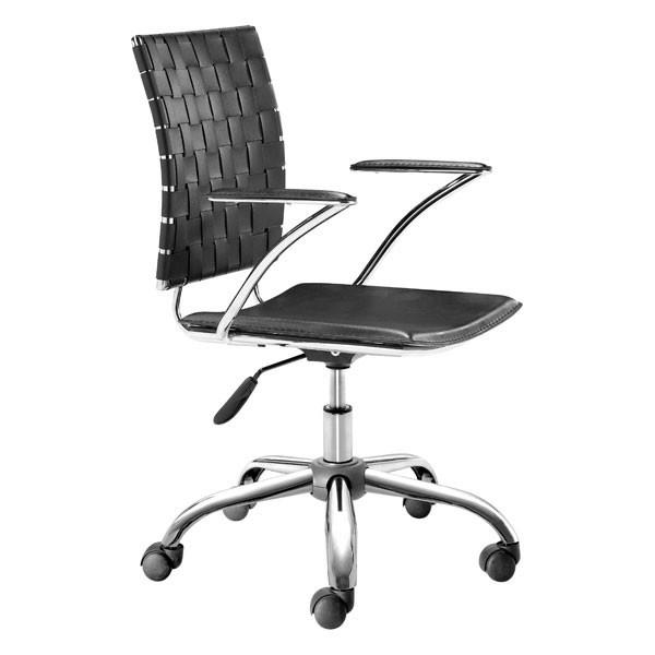 Criss Cross Office Chair Black Furniture Zuo 