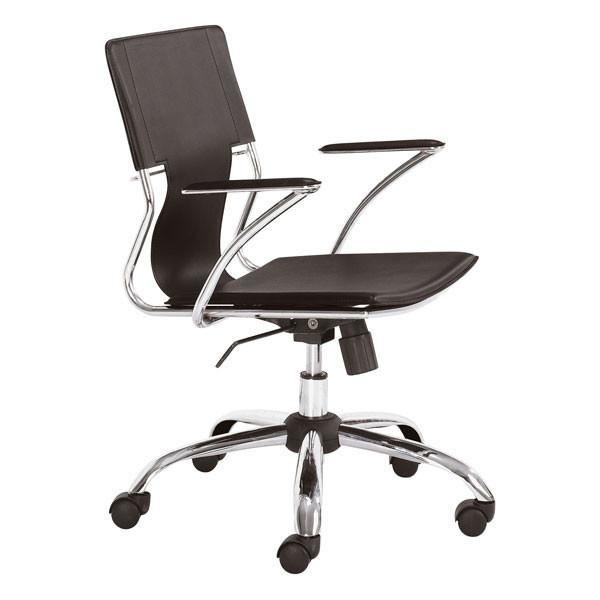 Trafico Office Chair Espresso Furniture Zuo 
