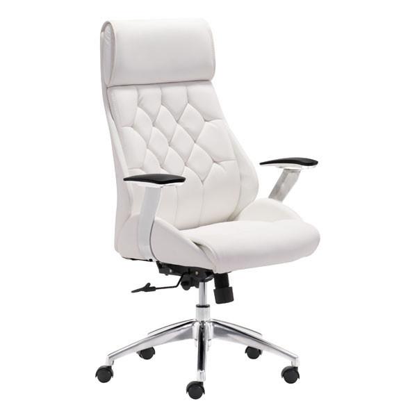 Boutique Office Chair White Furniture Zuo 