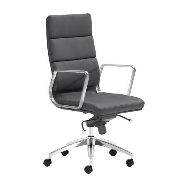 Engineer High Back Office Chair Black Furniture Zuo 