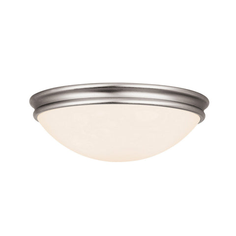 Atom (s) Dimmable LED Flush Mount - Brushed Steel Ceiling Access Lighting 