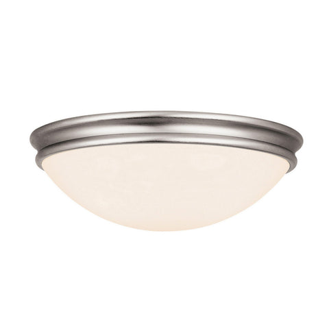 Atom White Tuning Dimmable LED Flush Mount - Brushed Steel (BS) Ceiling Access Lighting 