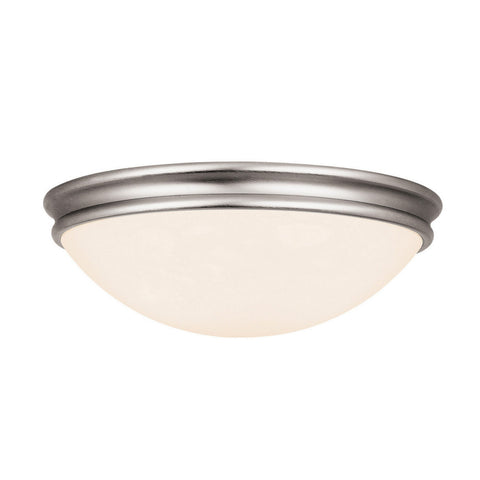 Atom (m) Dimmable LED Flush Mount - Brushed Steel Ceiling Access Lighting 