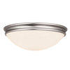 Atom (l) Flush Mount - Brushed Steel Ceiling Access Lighting 