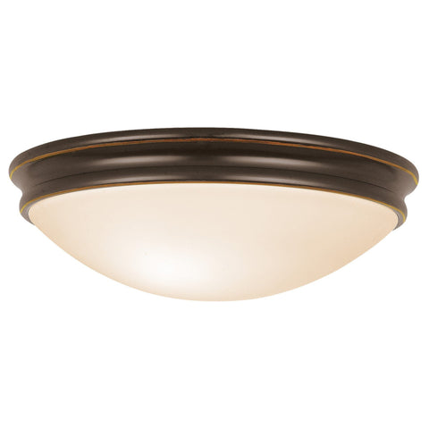 Atom (l) Dimmable LED Flush Mount - Oil Rubbed Bronze Ceiling Access Lighting 