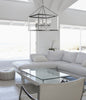 Smyth 6 Light Chandelier in Chrome with Clear Glass Ceiling Golden Lighting 