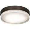Solid (l) Dimmable LED Flush Mount - Bronze Ceiling Access Lighting 