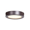 Strike 2.0 (s) Dimmable LED Round Flush Mount - Bronze Ceiling Access Lighting 