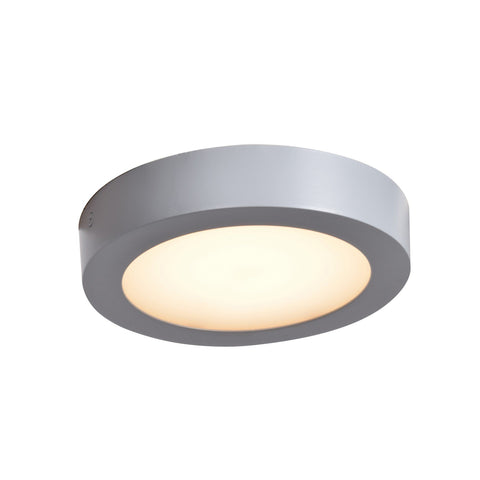 Strike 2.0 (s) Dimmable LED Round Flush Mount - Silver Ceiling Access Lighting 