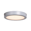Strike 2.0 (l) Dimmable LED Round Flush Mount - Silver Ceiling Access Lighting 