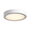 Strike 2.0 (l) Dimmable LED Round Flush Mount - White Ceiling Access Lighting 
