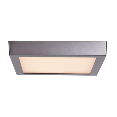 Strike 2.0 (l) Dimmable LED Square Flush Mount - Bronze Ceiling Access Lighting 