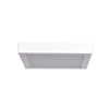 Strike 2.0 (l) Dimmable LED Square Flush Mount - White Ceiling Access Lighting 