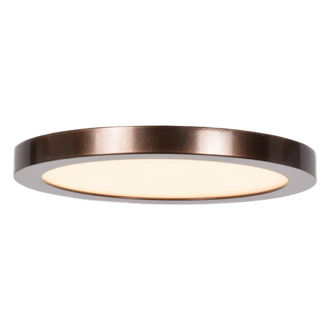 Disc (s) LED Round Flush Mount - Bronze Ceiling Access Lighting 