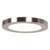 Disc (s) LED Round Flush Mount - Brushed Steel Ceiling Access Lighting 