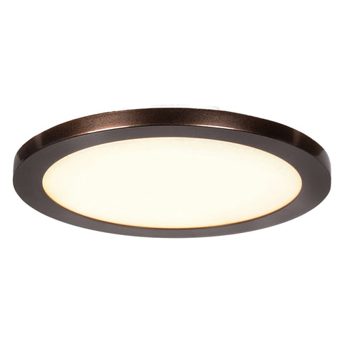 Disc (m) LED Round Flush Mount - Bronze Ceiling Access Lighting 