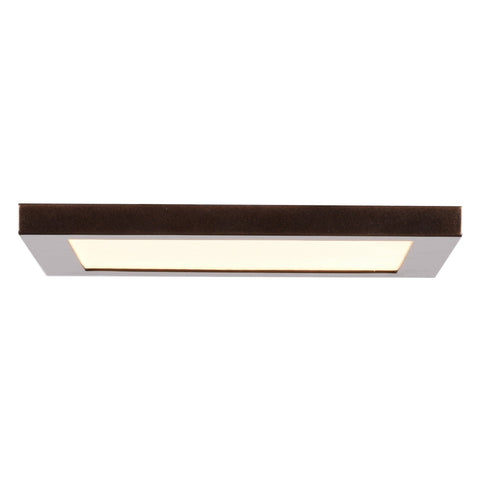 Boxer (s) LED Square Flush Mount - Bronze Ceiling Access Lighting 