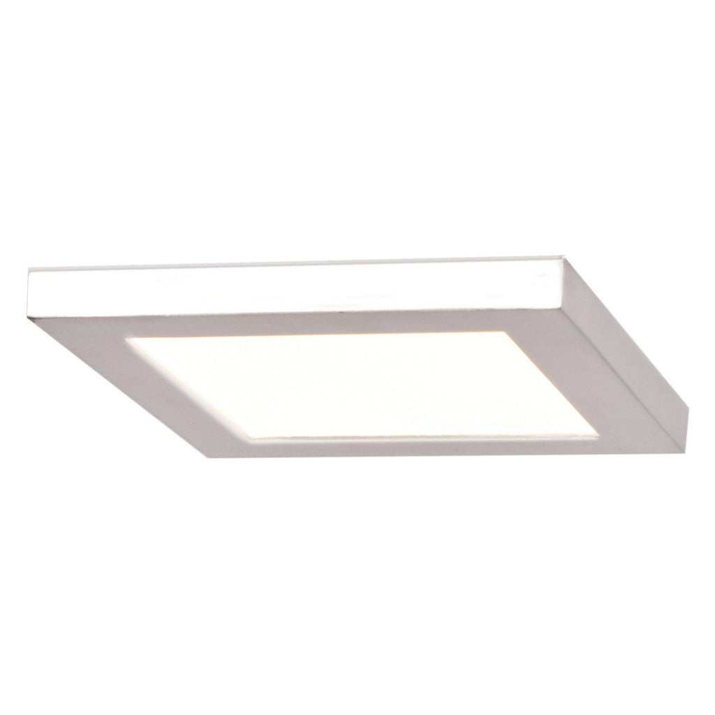 Boxer (s) LED Square Flush Mount - White Ceiling Access Lighting 