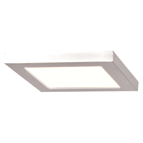 Boxer (m) LED Square Flush Mount - White Ceiling Access Lighting 