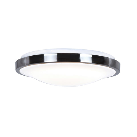 Lucid (l) Round LED Flush Mount - Chrome Ceiling Access Lighting 