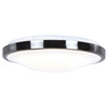 Lucid (l) Round LED Flush Mount - Chrome Ceiling Access Lighting 