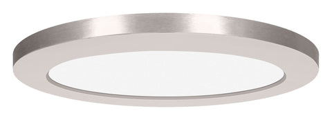ModPLUS (s) LED Round Flush Mount - Brushed Steel (BS) Ceiling Access Lighting 