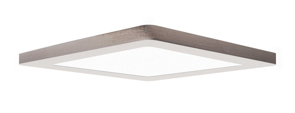 ModPLUS (m) LED Square Flush Mount - Brushed Steel (BS) Ceiling Access Lighting 