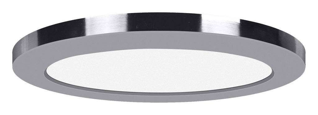 ModPLUS (l) 120-277v LED Round Flush Mount - Chrome (CH) Ceiling Access Lighting 