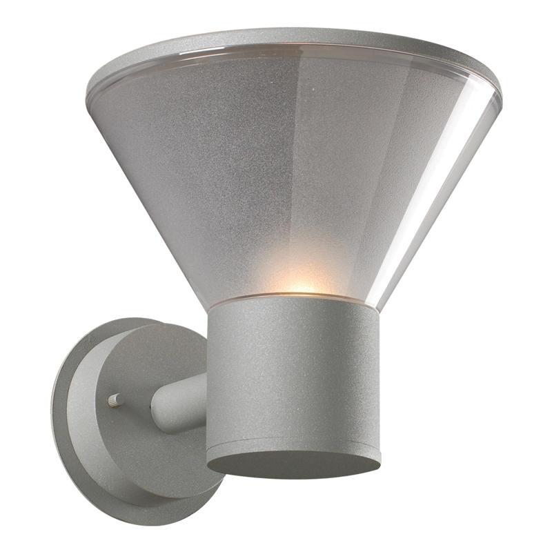 Nautica 8"h Outdoor Wall Fixture - Silver Outdoor PLC Lighting 