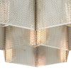 Compartir 15"w Semi Flush Polished Nickel/Satin Brass Ceiling Elk Lighting 