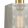 Compartir 6'w Mini Pendant Polished Nickel/Satin Brass Ceiling Elk Lighting 