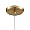 Compartir 6'w Mini Pendant Polished Nickel/Satin Brass Ceiling Elk Lighting 