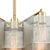 Compartir 30"w Pendant Chandelier - Polished Nickel/Satin Brass Ceiling Elk Lighting 
