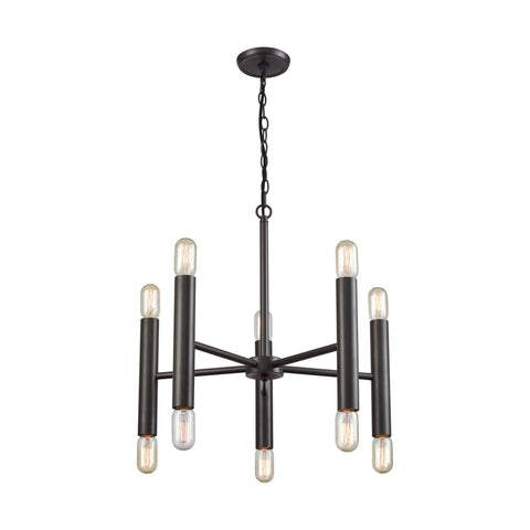 Cameron 10 Chandelier Oil Rubbed Bronze Ceiling Elk Lighting 