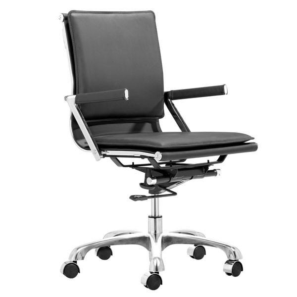 Lider Plus Office Chair Black Furniture Zuo 