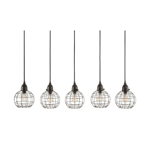 Inline 5 Wire Ball Hanging Lamp Ceiling Dimond Home 