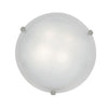 Mona (m) Dimmable LED Flush Mount - Brushed Steel Ceiling Access Lighting 