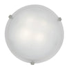 Mona (m) Dimmable LED Flush Mount - Brushed Steel Ceiling Access Lighting 