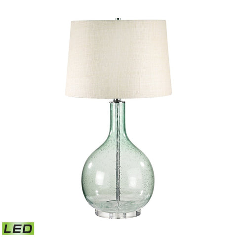 Green Seeded Glass 28"h LED Table Lamp Lamps Dimond Lighting 
