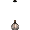 Chuki Metal Ribbed Pendant - Bronze Ceiling Access Lighting 