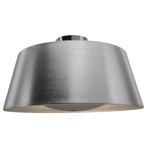 SoHo Reflective Illumination Flush Mount - Brushed Steel Ceiling Access Lighting 