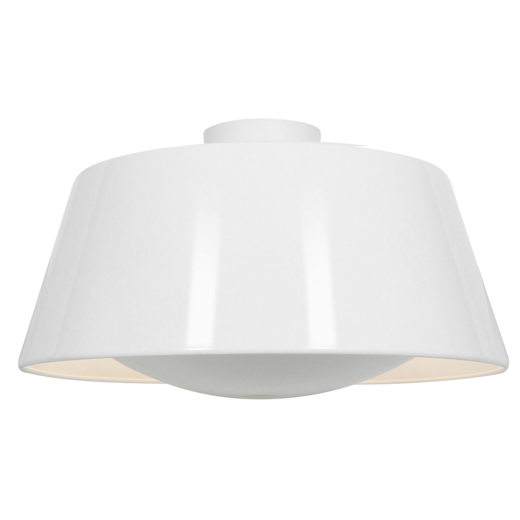 SoHo Reflective Illumination Flush Mount - Glossy White (GWH) Ceiling Access Lighting 