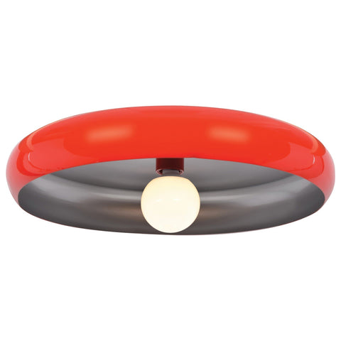 Bistro (l) Round Colored LED Flush Mount - Red Ceiling Access Lighting 